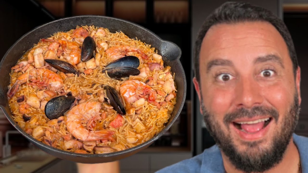 C&oacute;mo hacer un FIDEU&Agrave; DE MARISCOS perfecto! Receta F&aacute;cil