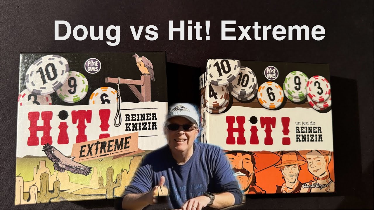 Doug vs Hit! Extreme - a quick look and play through Reiner Knizia's compact card game.