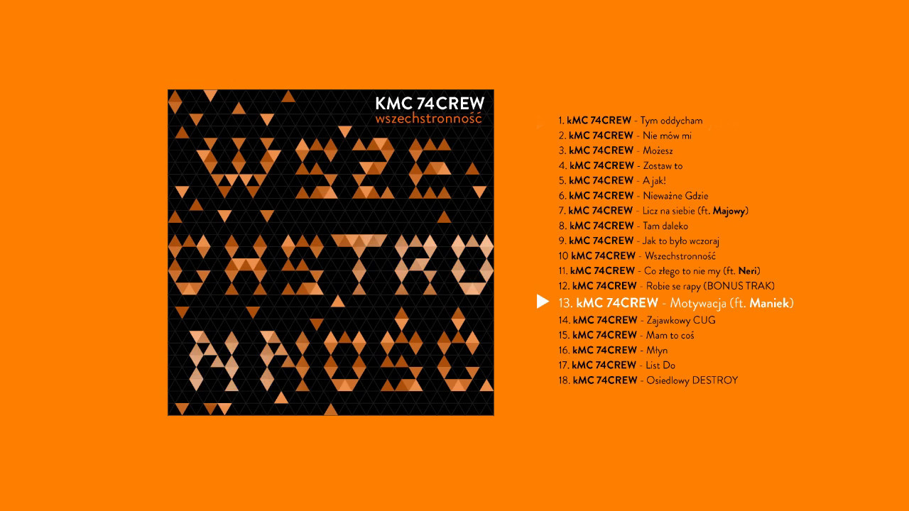 13. kMC 74CREW - Motywacja (feat. Maniek)