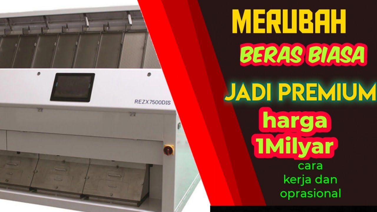 Color Sorter SATAKE setting program || mesin sortir pemisah warna beras paling tangguh