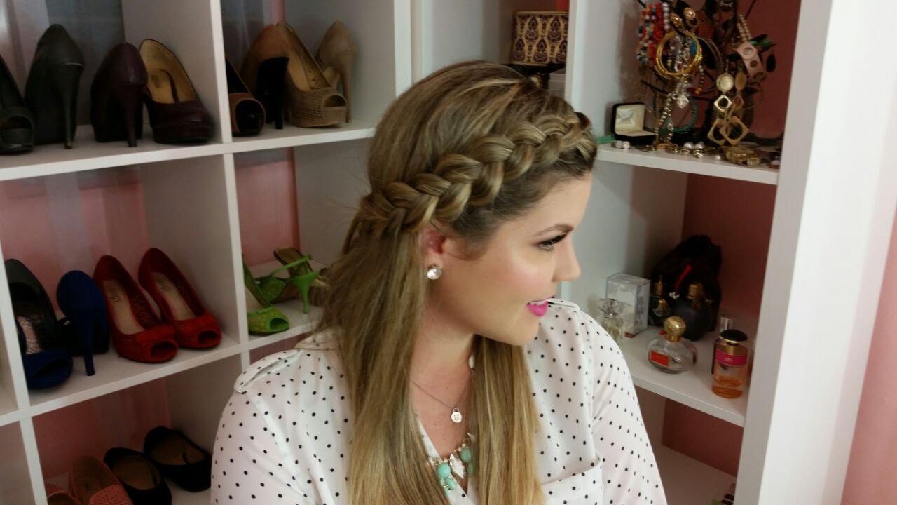 How to do a dutch headband braid/Trenza Holandesa