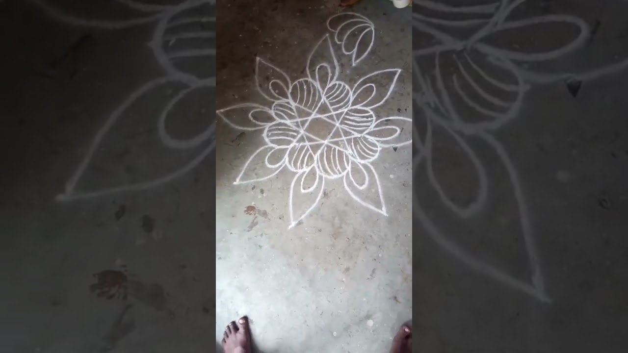 Beautiful kolam #kolamart #traditonalart #indianart #kolam 