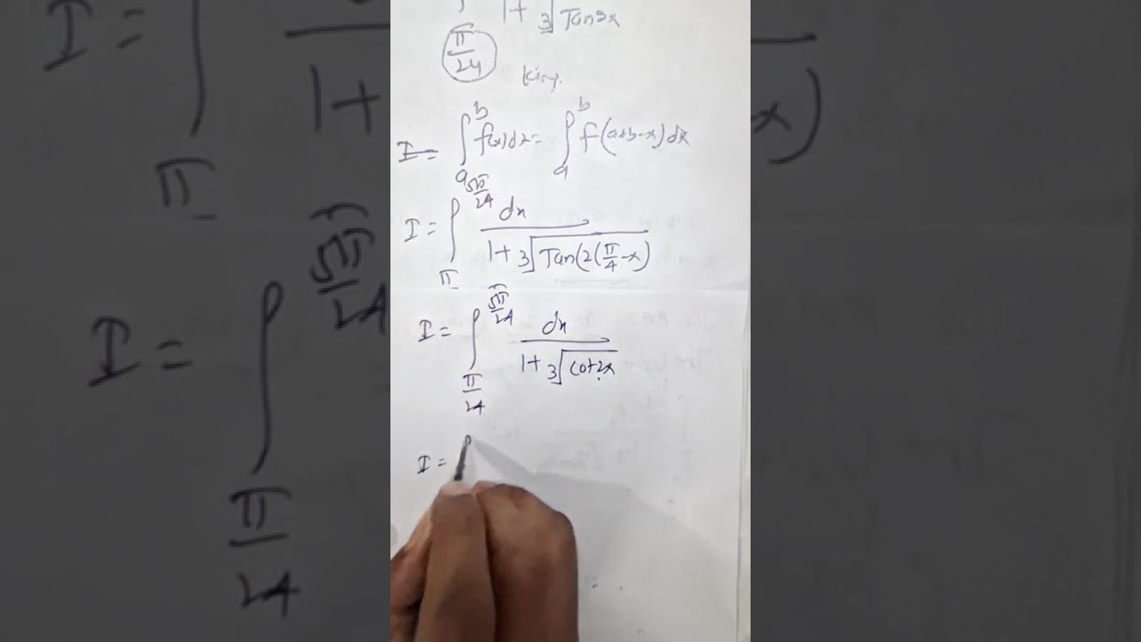 JAN 23 2026 M The Value of Integral (1/(1+(Tan2x)^⅓))dx ...