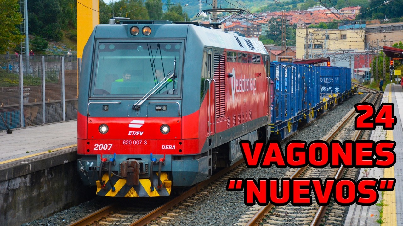 Euskotren recibe 24 vagones de mercancías
