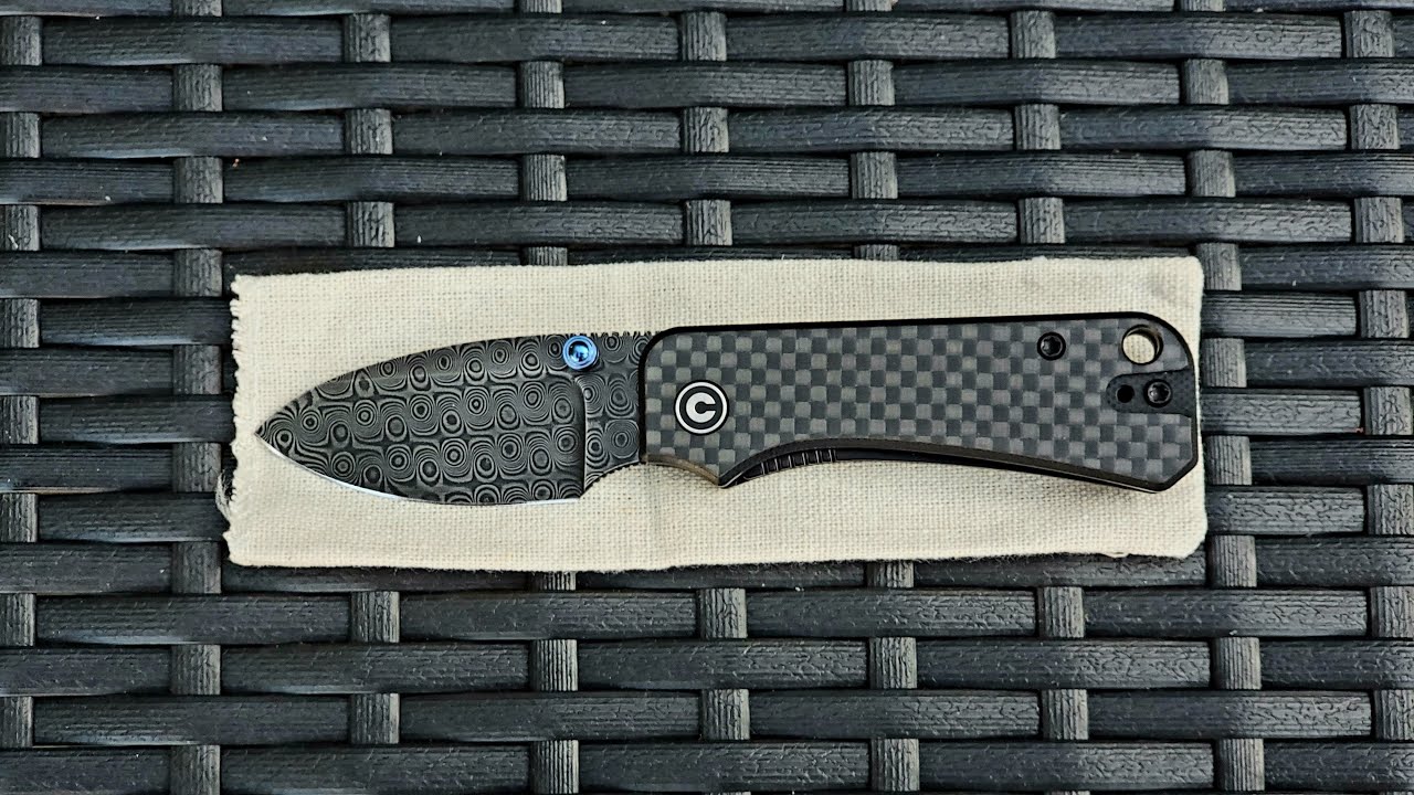 Civivi Baby Banter C19068S DS1 Carbon Fiber, Damascus
