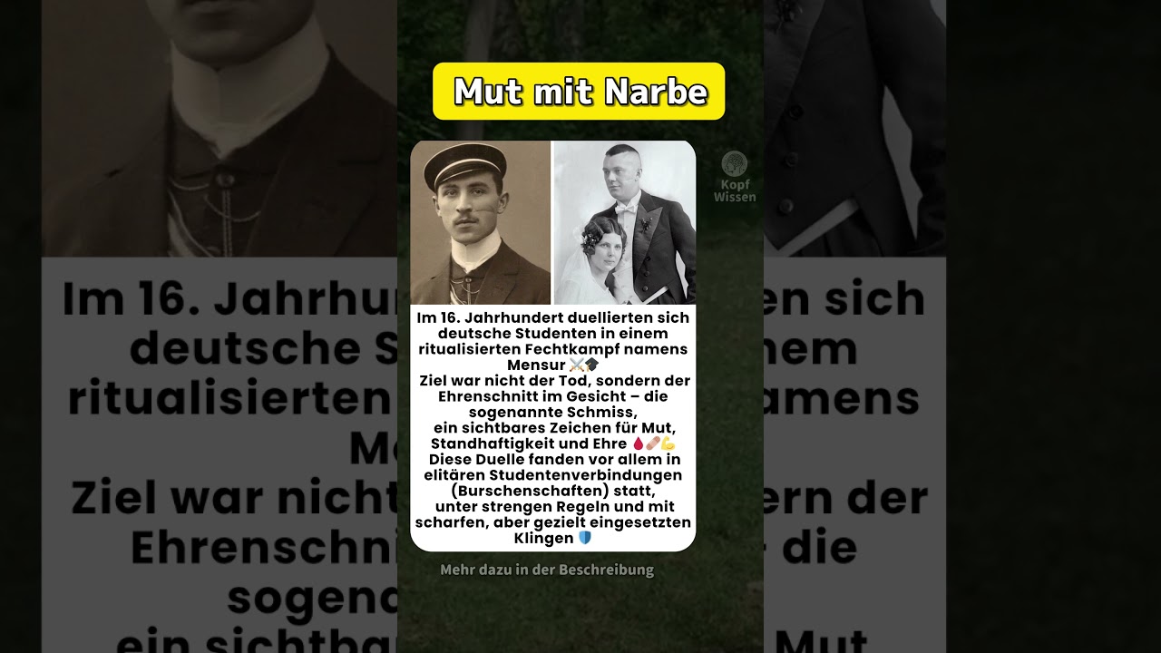 Mut mit Narbe
