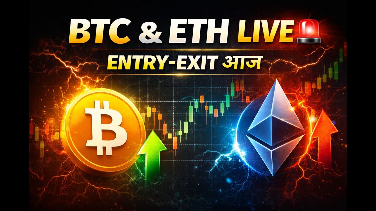 Bitcoin & Ethereum LIVE 🔥 | Entry–Exit Today | crypto trading live | 11 fab 2026