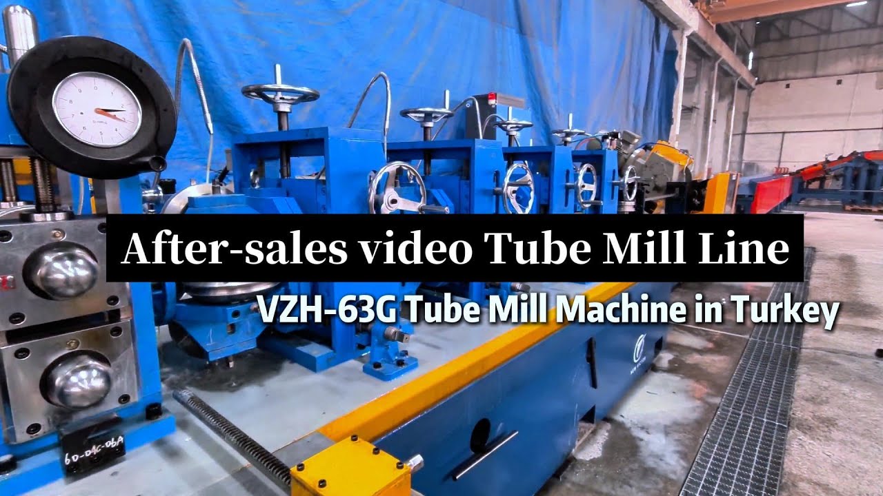 VZH-63G Tube Mill in 2025 .This is a production line sold to a Turkish customer.