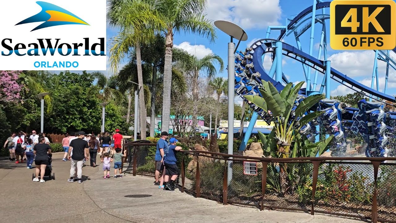 Полная прогулка по SeaWorld Orlando в 4K (7 МАРТА 2024 г.) #полныйтур #прохождение