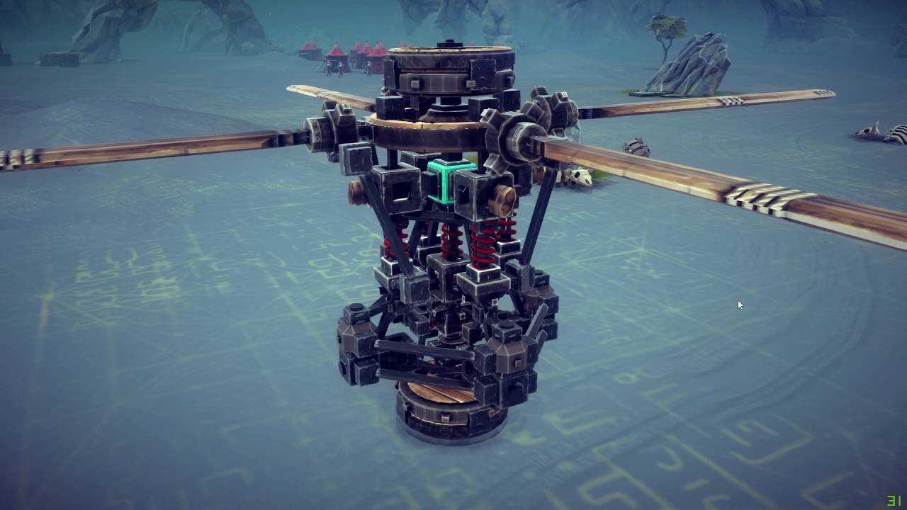 Besiege - Realistic Swashplate for helicopter - Part 2