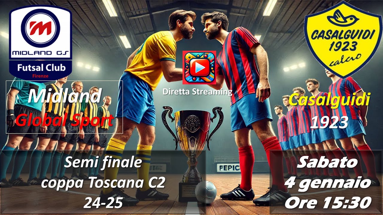 COPPA TOSCANA SERIE C2 SEMI FINALE - MIDLAND GLOBAL SPORT vs CASALGUIDI 1923 (LIVE)