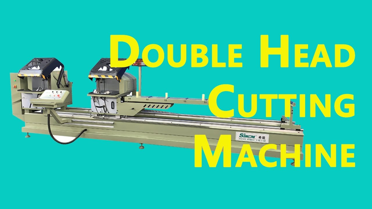 double head aluminum profile cutting machine with digital display system mitre saw window machine