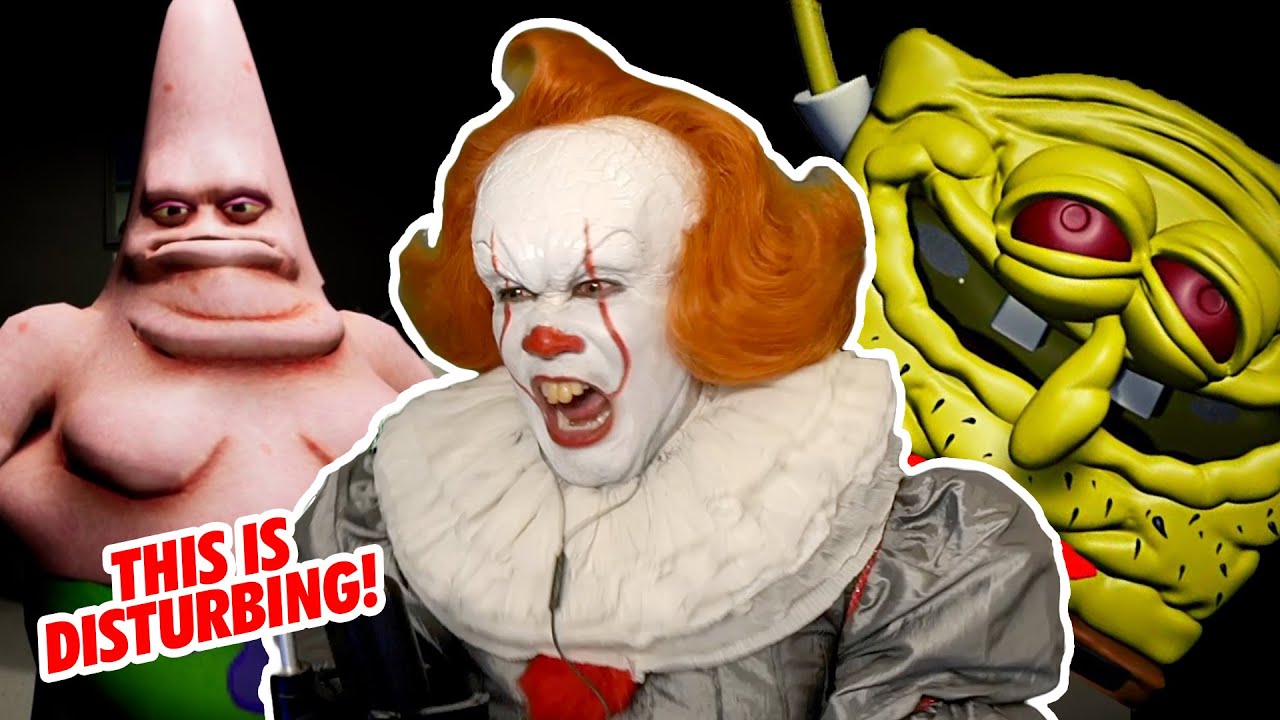 PENNYWISE takes over Bikini Bottom? - It's Terrifying (