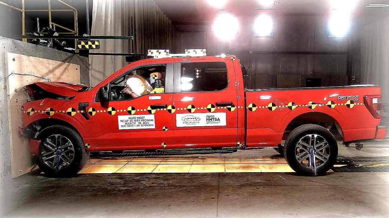 Ford F-150 (2021) ALL Crash Tests [Front, Side, Side-Pole]
