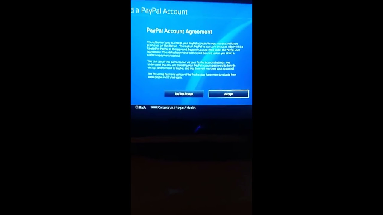 PS4 HELP: ERROR OCURED WITH PAYPAL