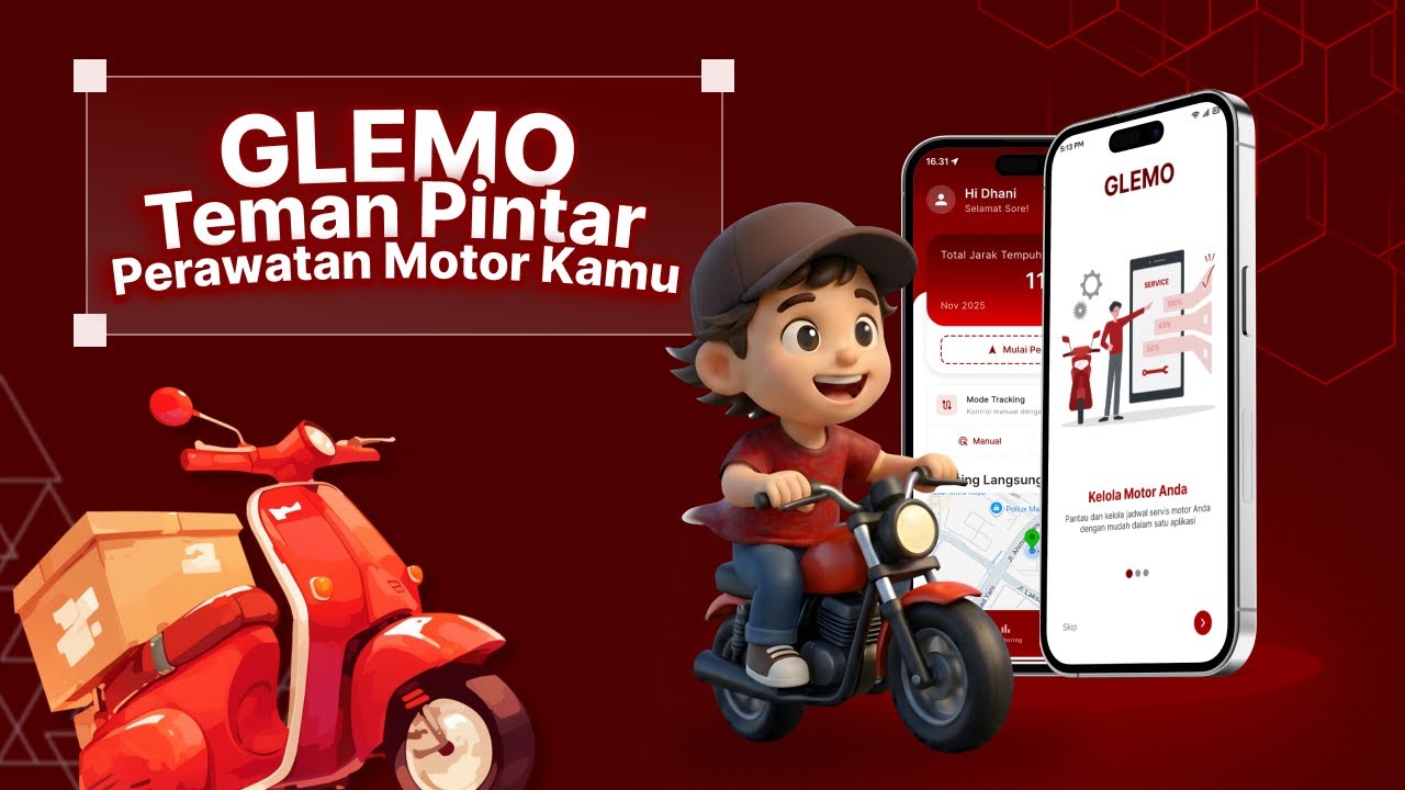 Demo Aplikasi Glemo | Aplikasi Manajemen Servis Motor