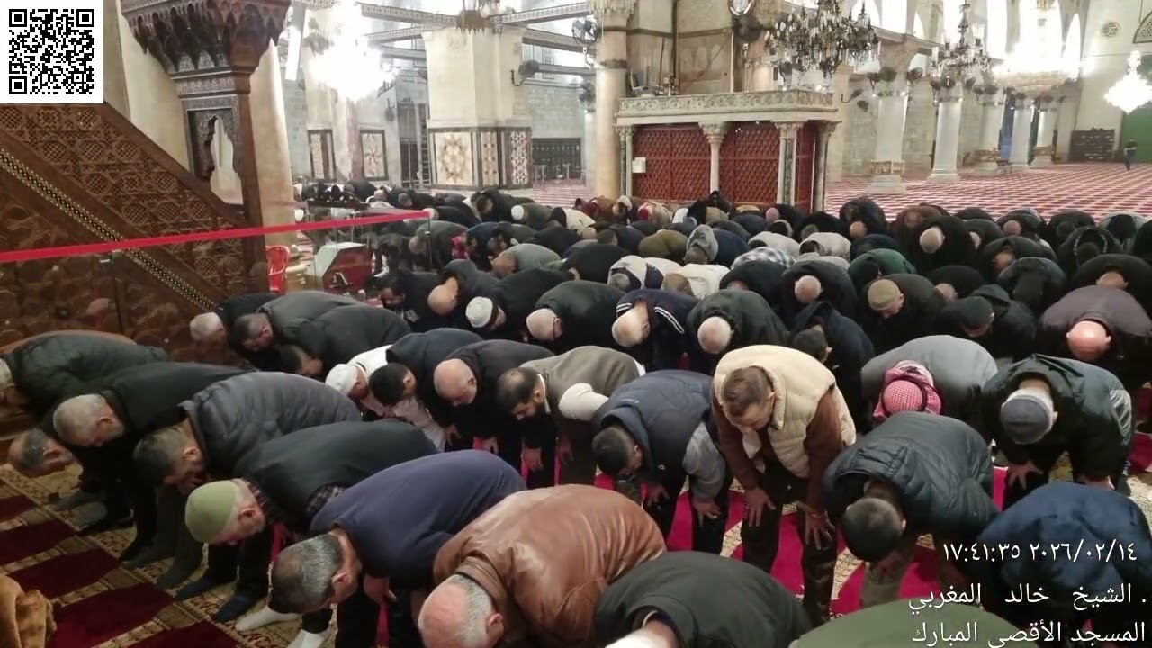 04 - أذان وصلاة المغرب والجمع من المسجد الأقصى المبارك - السبت 27 شعبان (8) 1447 - 14 شباط (2) 2026م