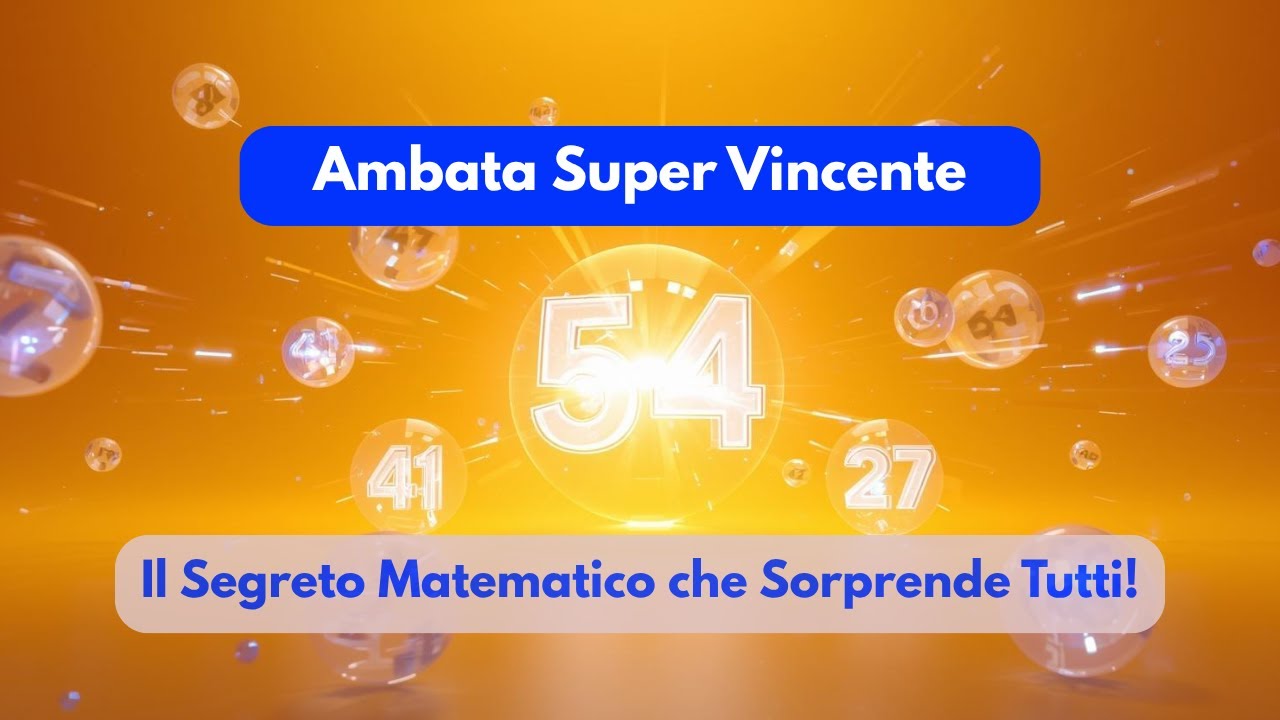 Ambata Super Vincente &ndash; Il Segreto Matematico che Sorprende Tutti!