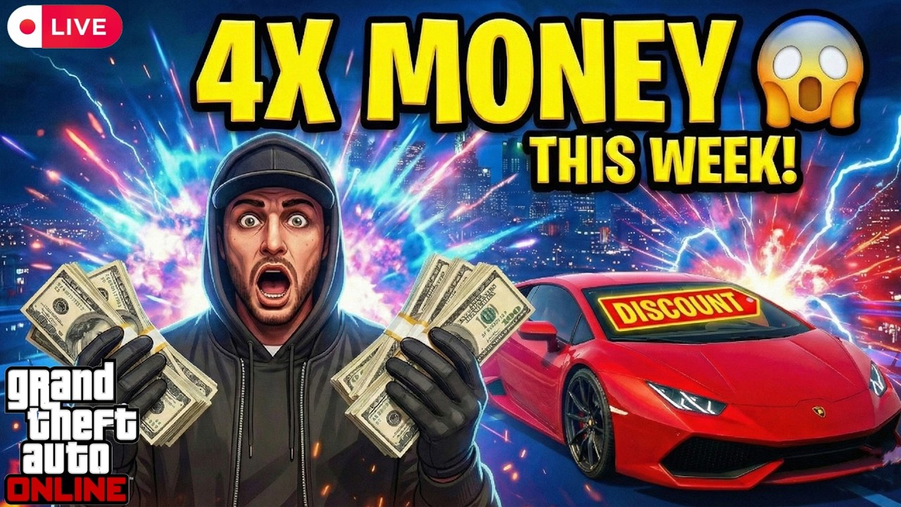 🔴 GTA V Online LIVE  | 4X Money & Discounts IN GTA Online 💥