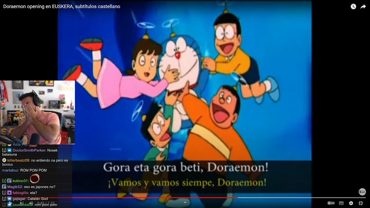 REACCIÓN de ILLOJUAN del DOBLAJE de DORAEMON en EUSKERA