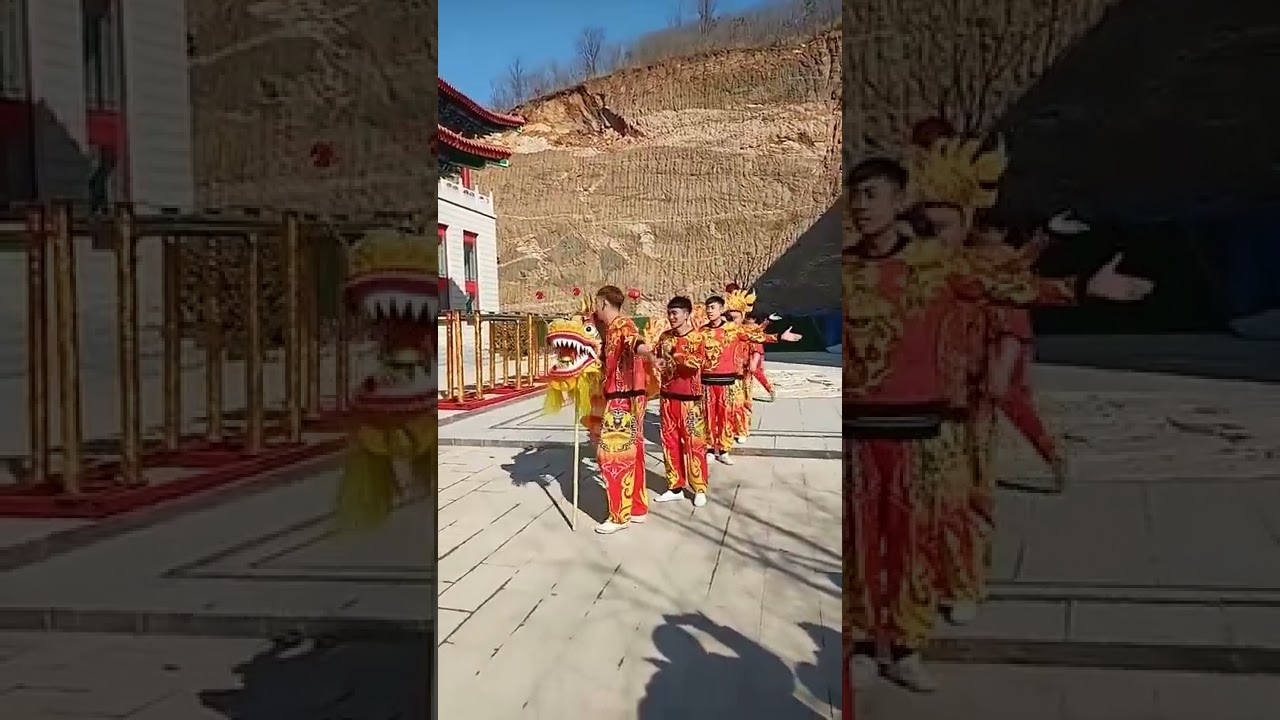Dragon and lion dances are performed before major festivals#shorts#chinese#custom#yeshort#Asia