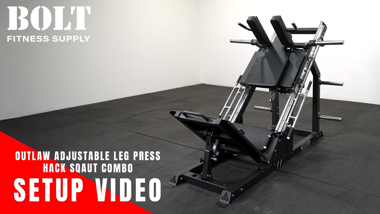 Bolt Fitness Supply | Outlaw Adjustable Leg Press Hack Squat Combo Setup Video