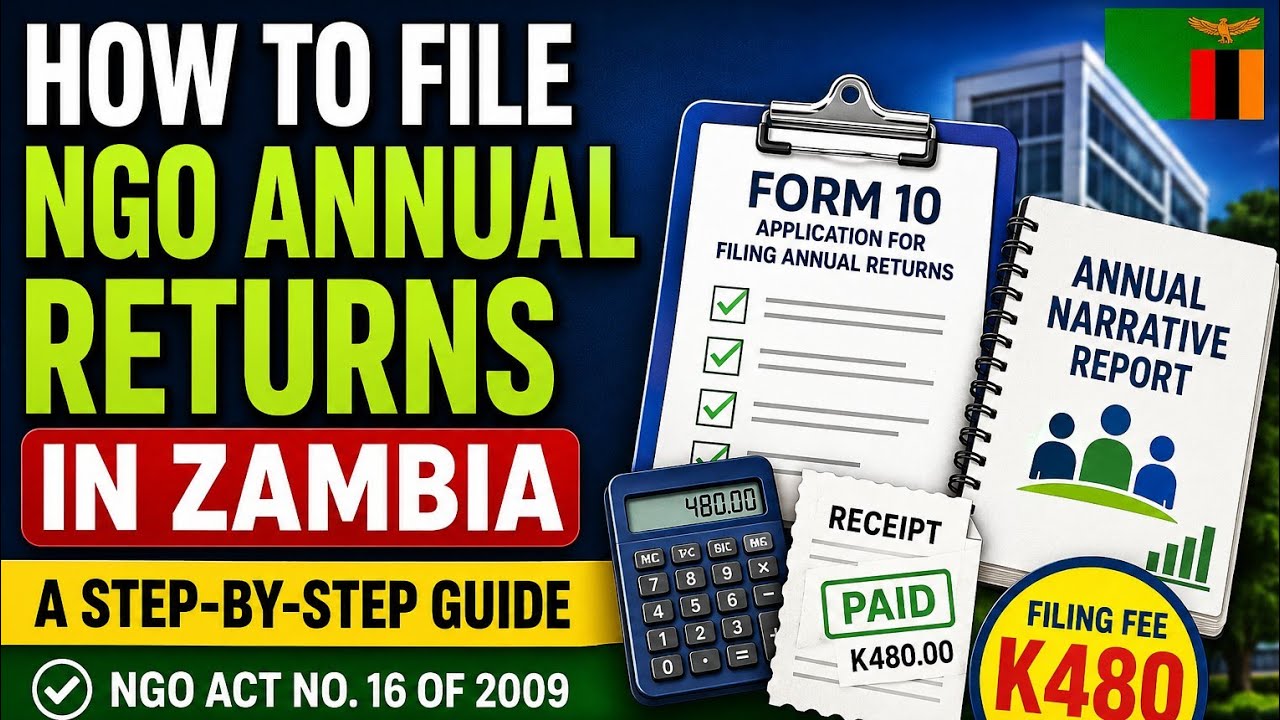 #7 How to File NGO Annual Returns in Zambia | Step-by-Step Guide (NGO Act No. 16 of 2009)