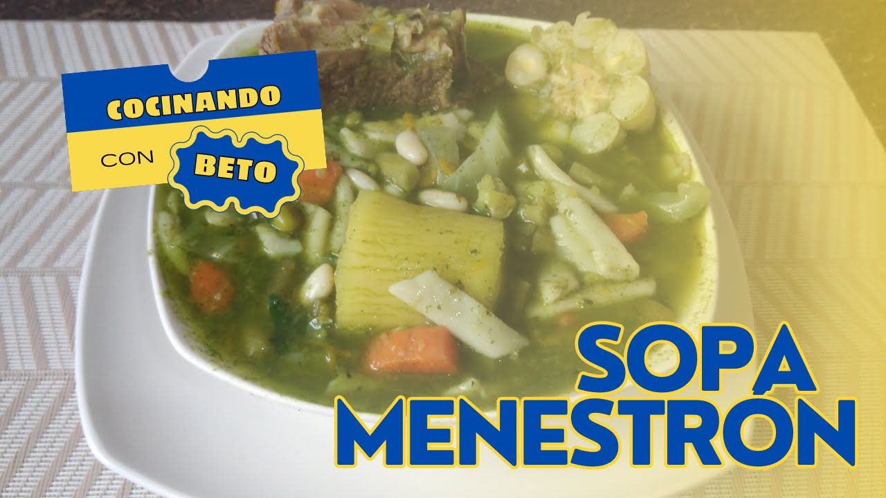 Cómo preparar sopa Menestrón | Comida Peruana | Cocinando con Beto