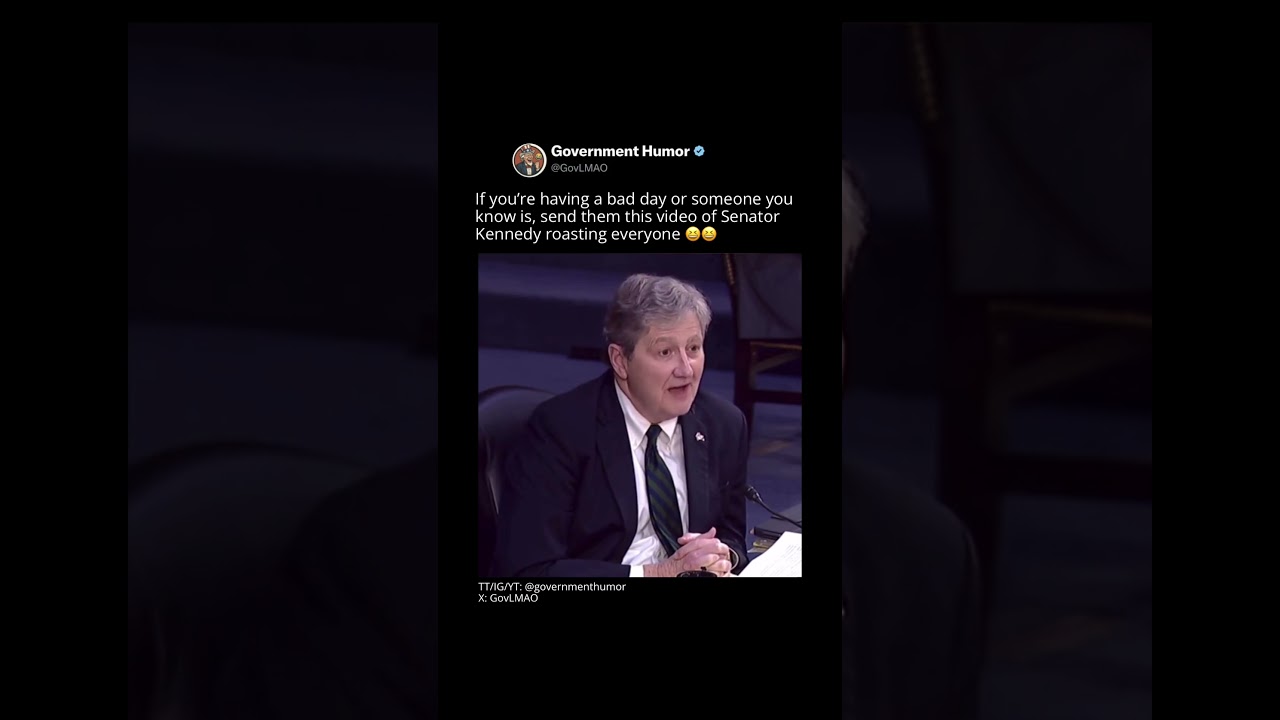 HILARIOUS moments from Sen. John Kennedy | He&rsquo;s a National Treasure! #politics #news #funny