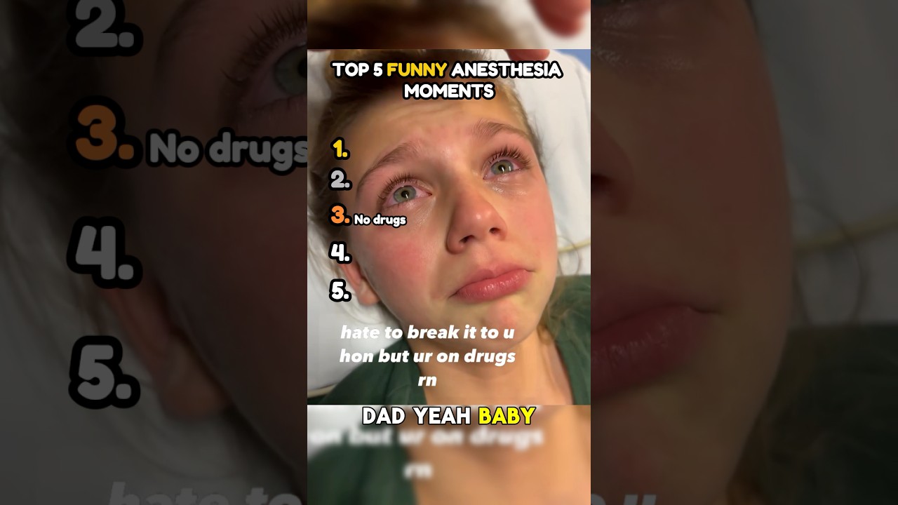 Top 5 Funniest Anesthesia Reactions part 245 🤣 #shorts