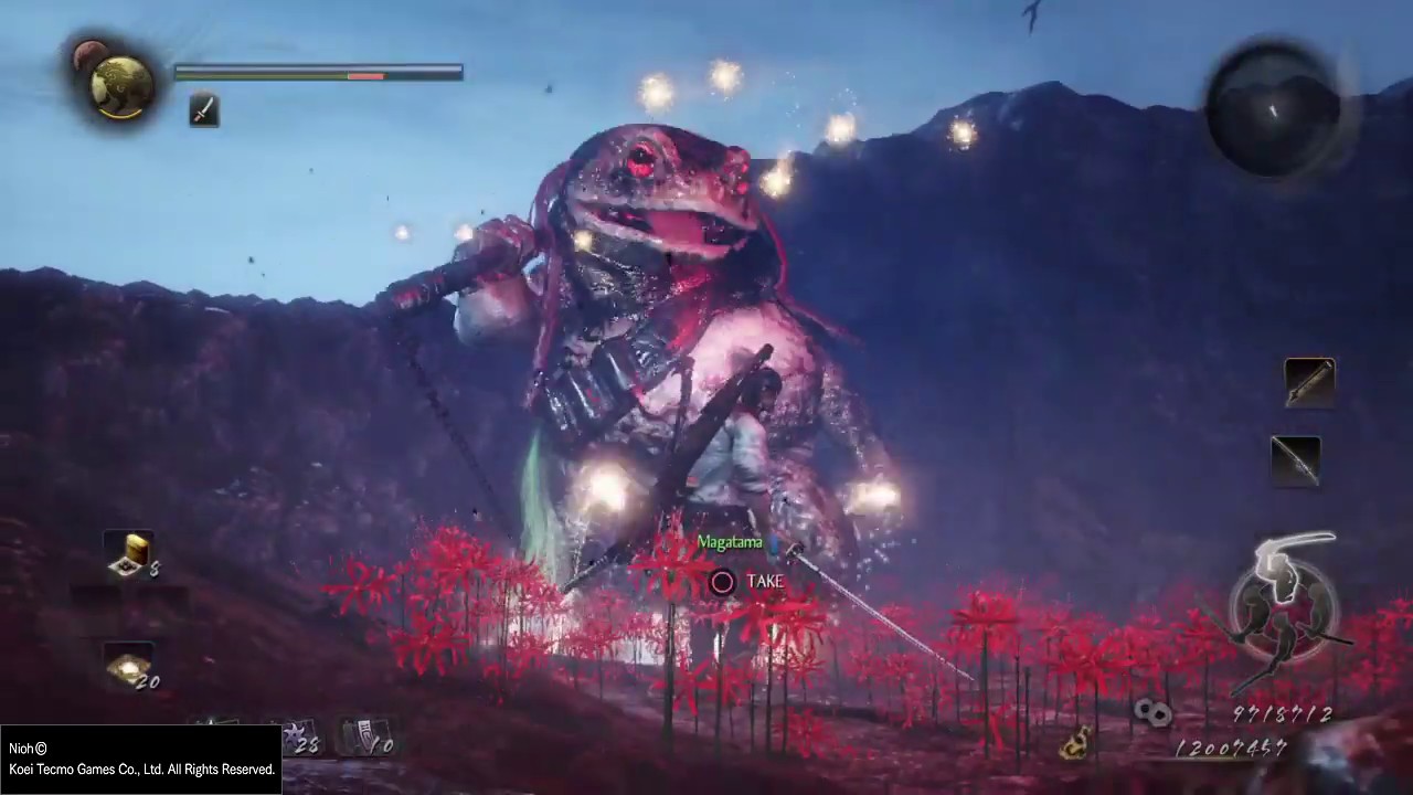 Nioh: Level 1 NG+4 Giant Toad