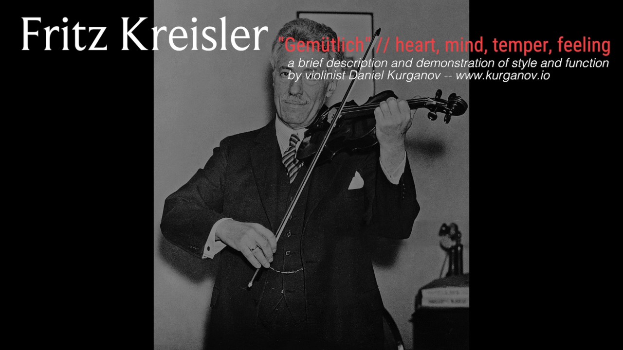 Fritz Kreisler - An Analysis and Demonstration by Daniel Kurganov (preview)