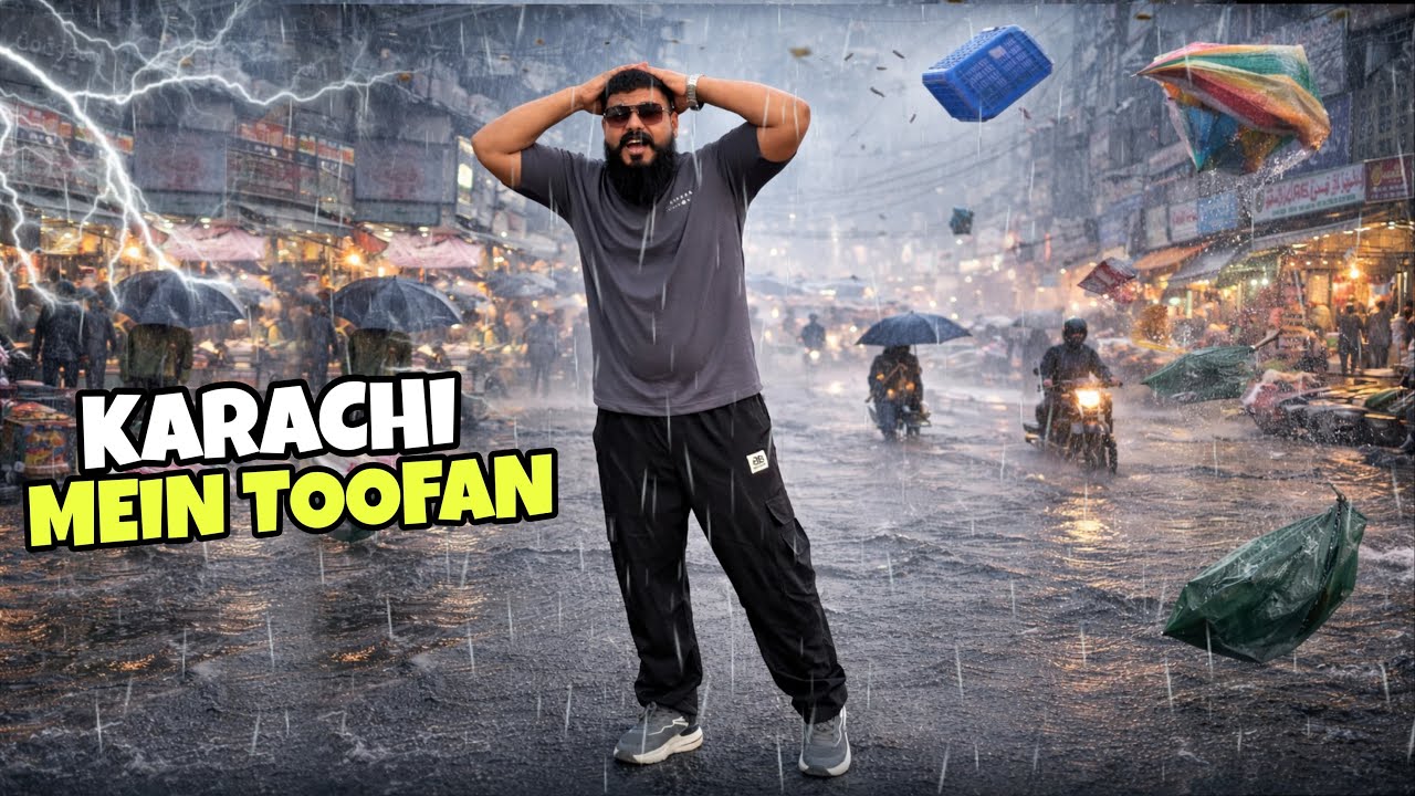 Toofani Baarish In Karachi ⛈️| Toofani Baarish Ne Bara Nuqsan Kardia !😱