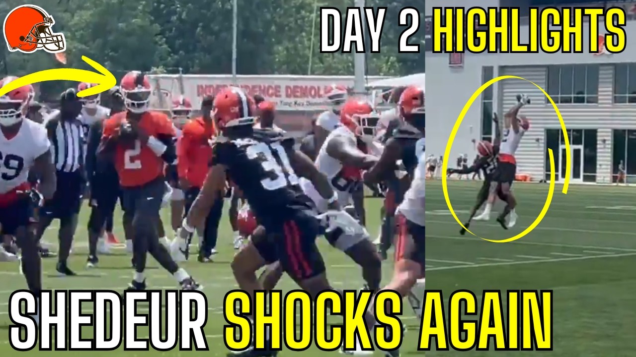The Shedeur Sanders Deshaun Watson QB Battle Highlights Just Got EVEN MORE WILD @ Browns Minicamp..