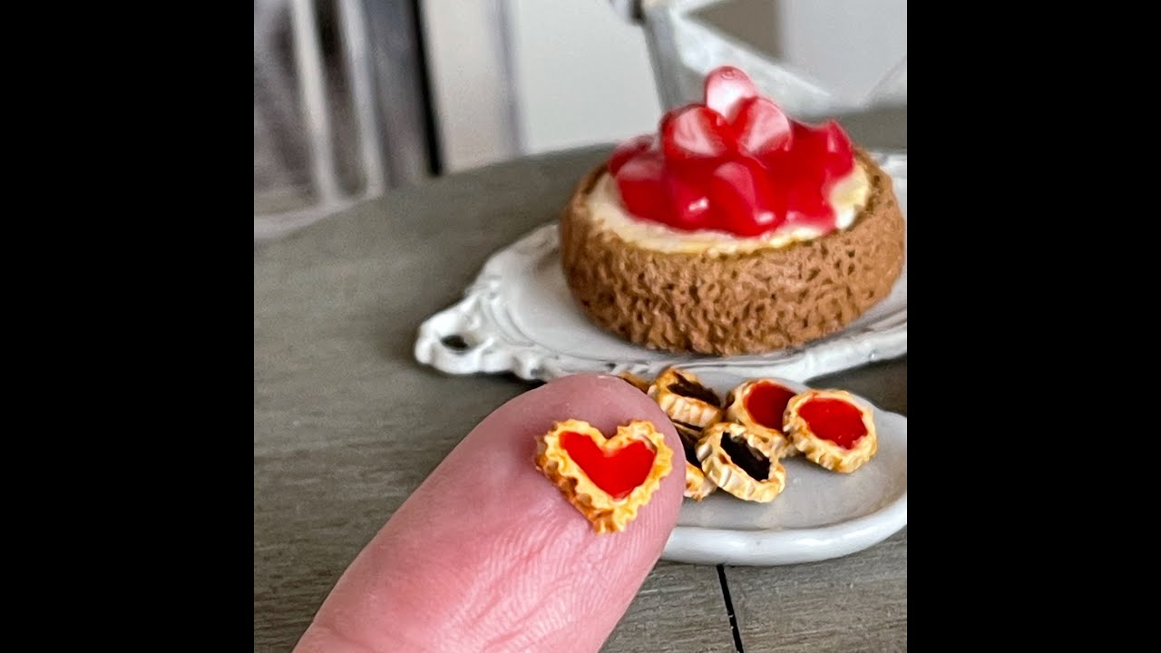 Miniature Polymer Clay Cookies for the 1:12 Scale Dollhouse