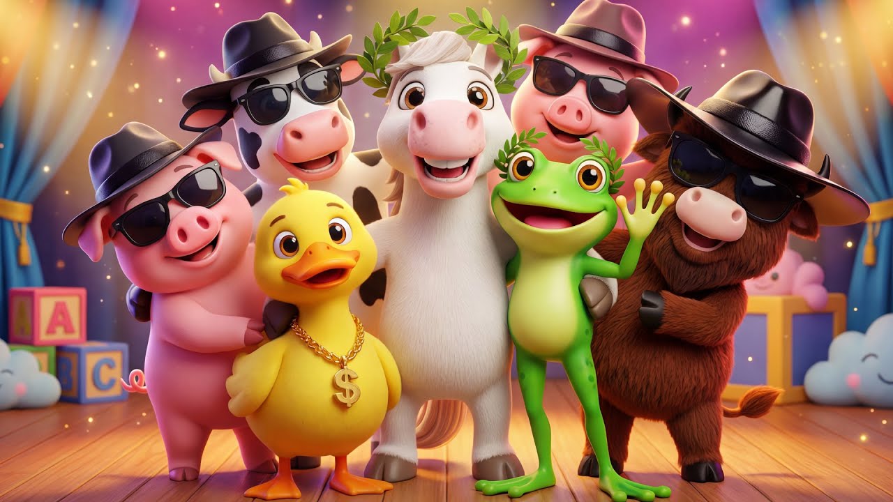 El Patito Baila 🦆 La Ranita Baila Alegremente 🐸 La Abeja Baila Alegremente 🐝 La Vaca Baila 🐮
