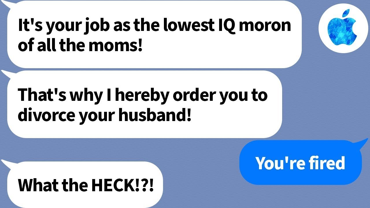 【Apple】A psycho mom from kindergarten ordered me to divorce my husband not knowing I was her boss