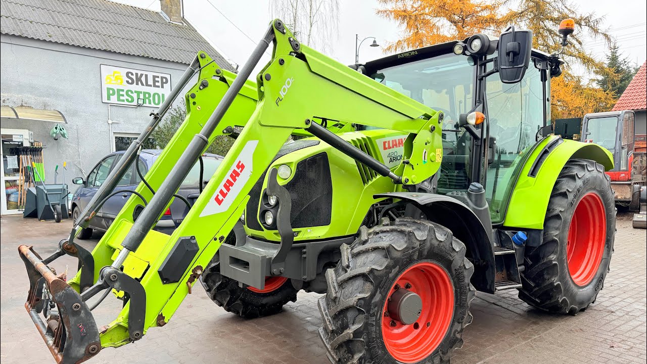 Claas Arion 420 z turem CLAAS FL100c 4 cyl 100km, 2021 rok, tylko 250CM wysokości! 225cm szerokości 