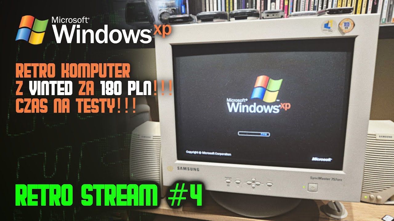 🔴LIVE Retro Komputer z VINTED za 180zł (Windows XP SP3) #4 Odbudowa Mojej Biblioteki Gier!