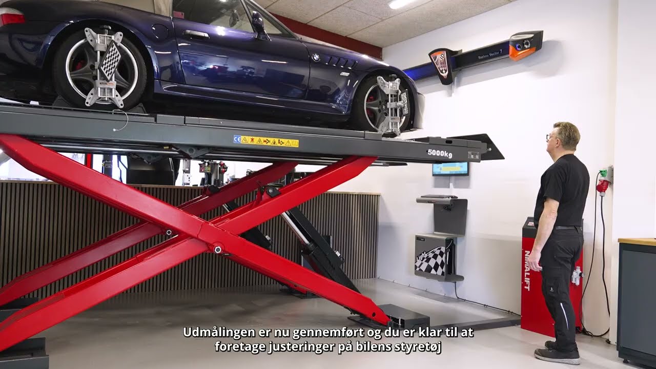 Techno Vector 7 3D sporingsapparat med automatisk nummerplade opslag