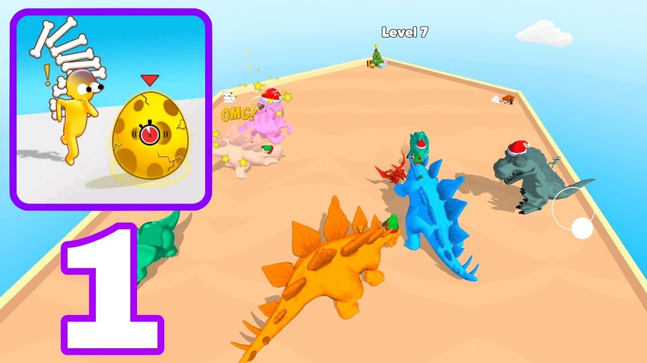 Dino Chaos: Crazy Race - Gameplay Walkthrough Part 1 (Android,iOS)