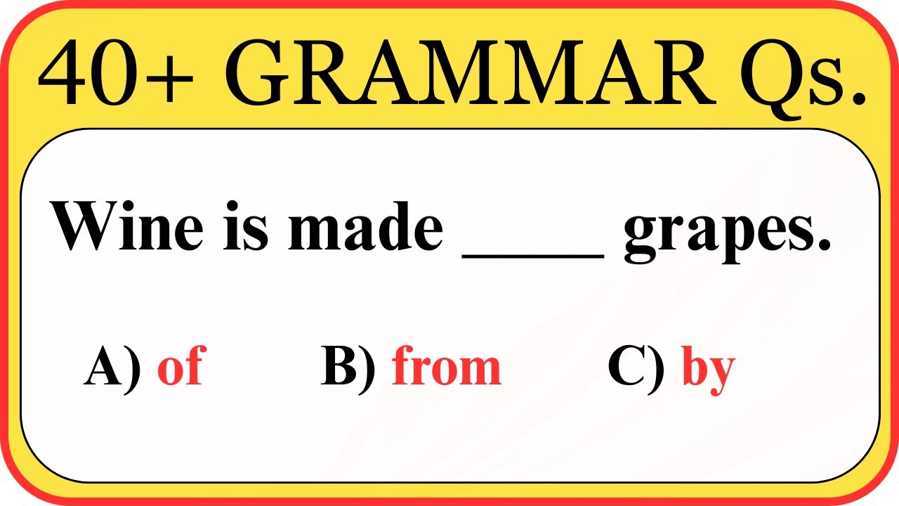 English Grammar Quiz (Fast Paced) | Test Your Skills in Minutes! ⚡