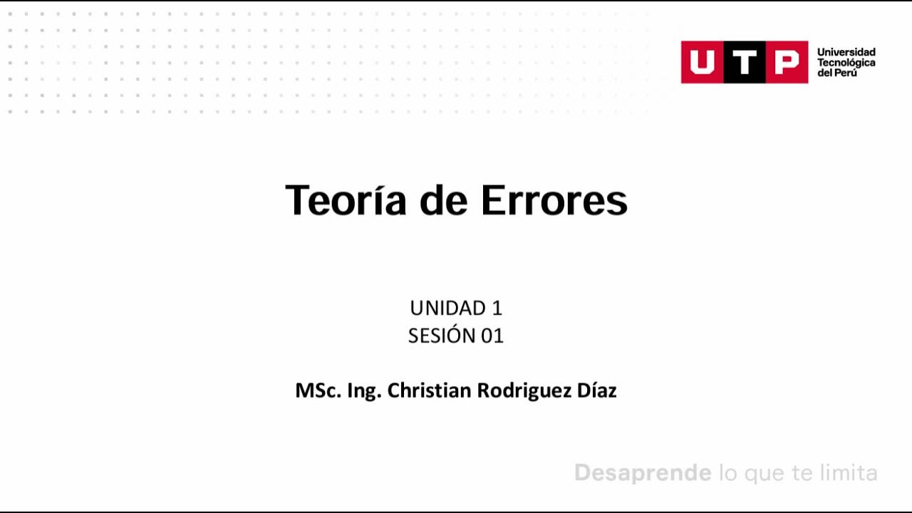Teoria de errores