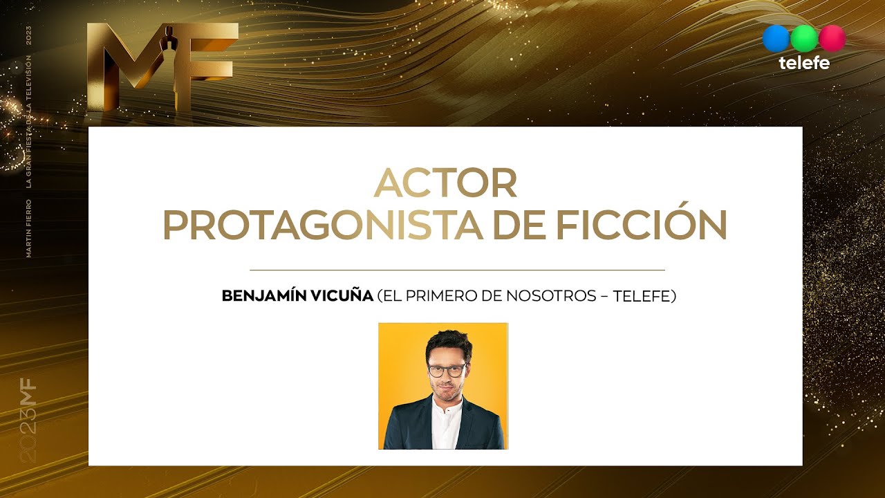 Ganador en categoría actor protagonista: Benjamín Vicuña - Martín Fierro 2023