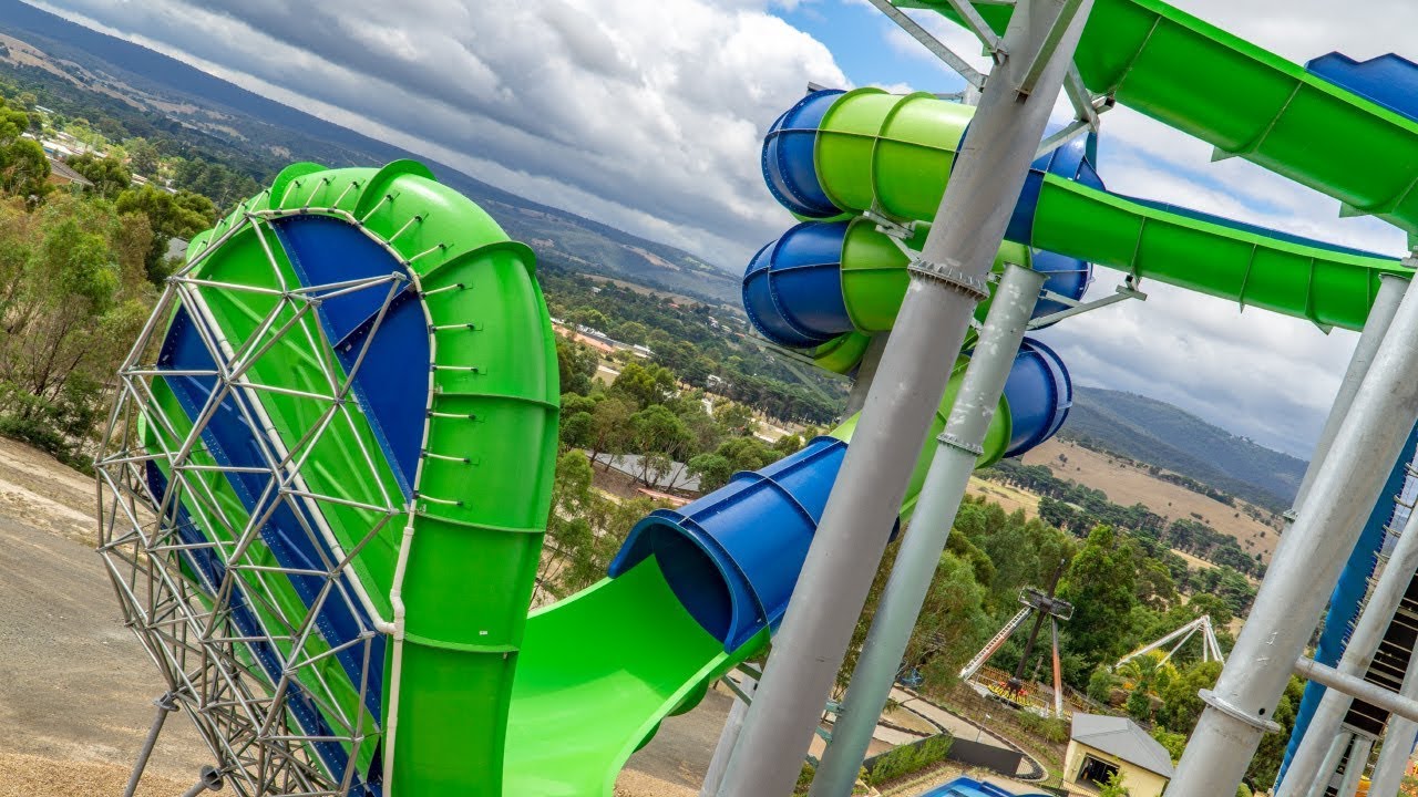 World's Largest TornadoWave Waterslide! Gravity Wave at Funfields