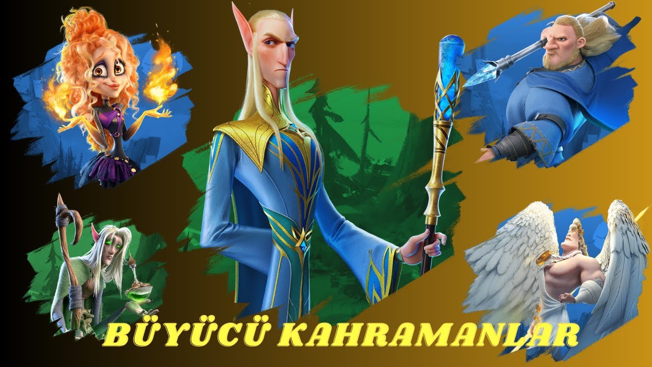 Call Of Dragons *Büyücü Kahramanları Yetenek ağaçları ve Becerileri w/Kağan