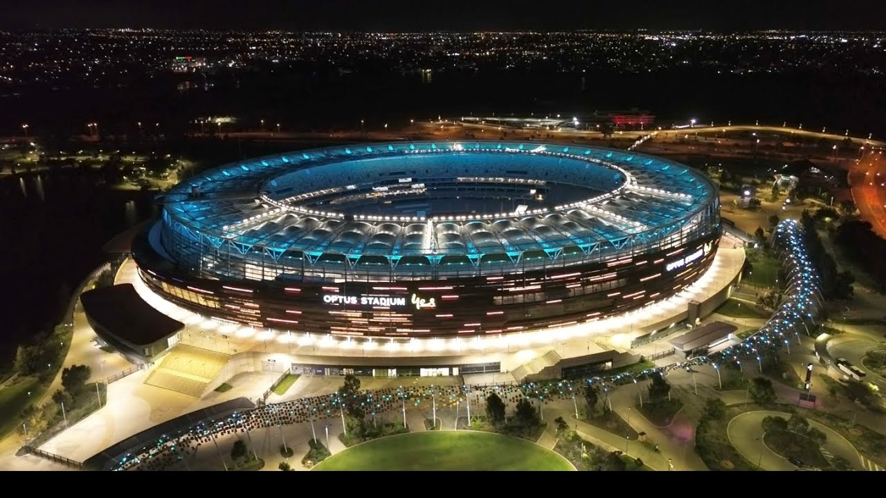 Optus Stadium from Above: A Stunning Aerial View of Perth’s Iconic Arena