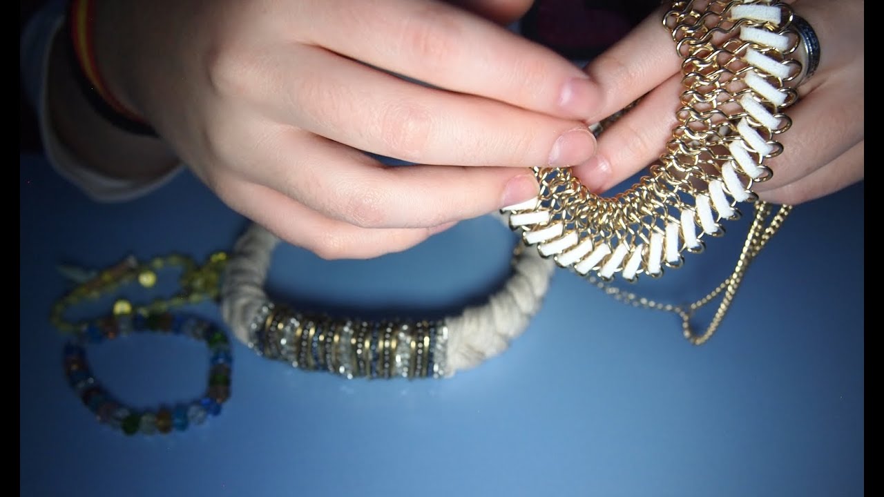 ASMR en español - sonidos relajantes collares (relaxing sounds jewelry)