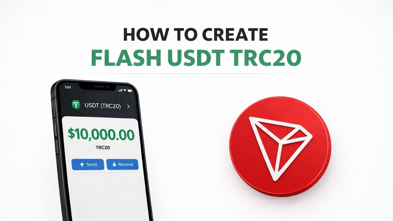 How to create Flash USDT TRC20 with any cryptocurrency