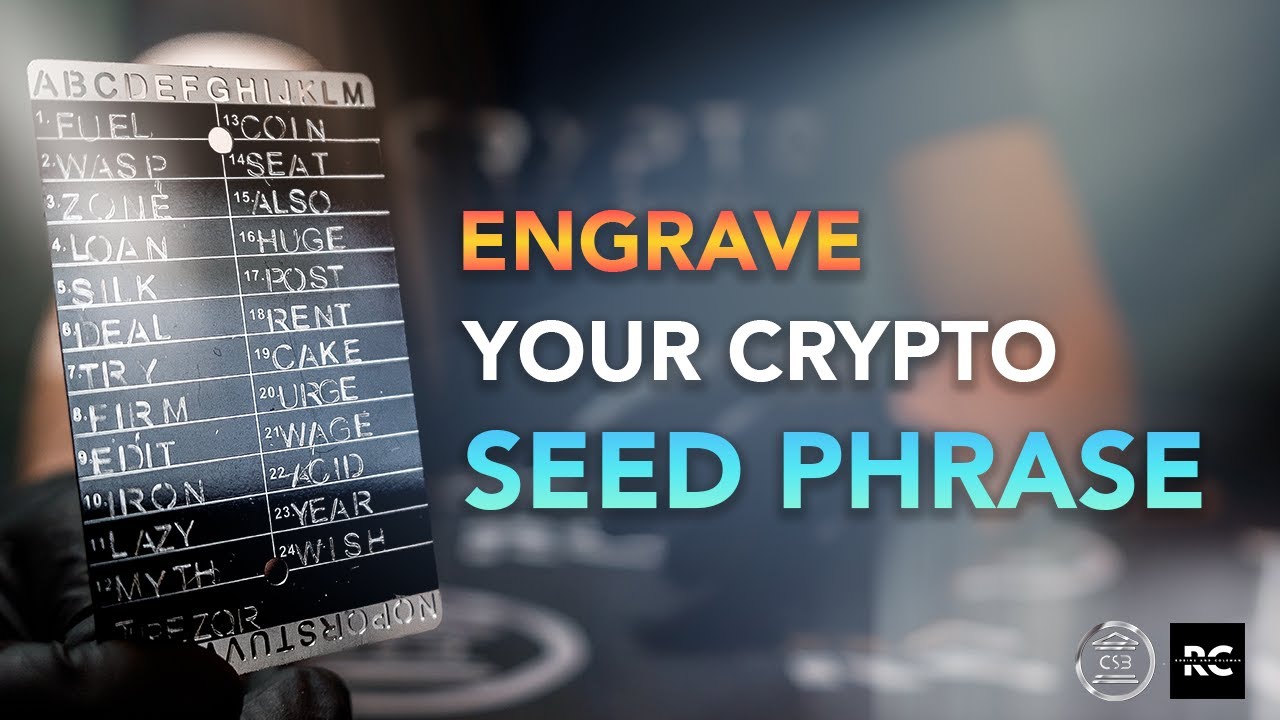 Metal Seed Phrase Storage - Crypto Seed Bank